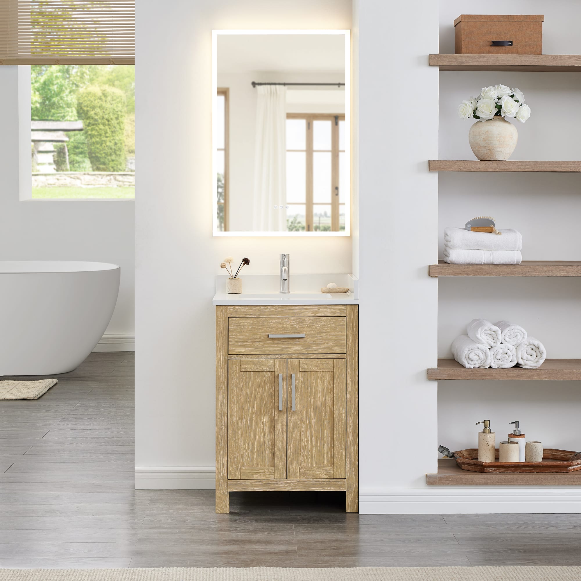 Beckett 24 inch vanity in walnut
