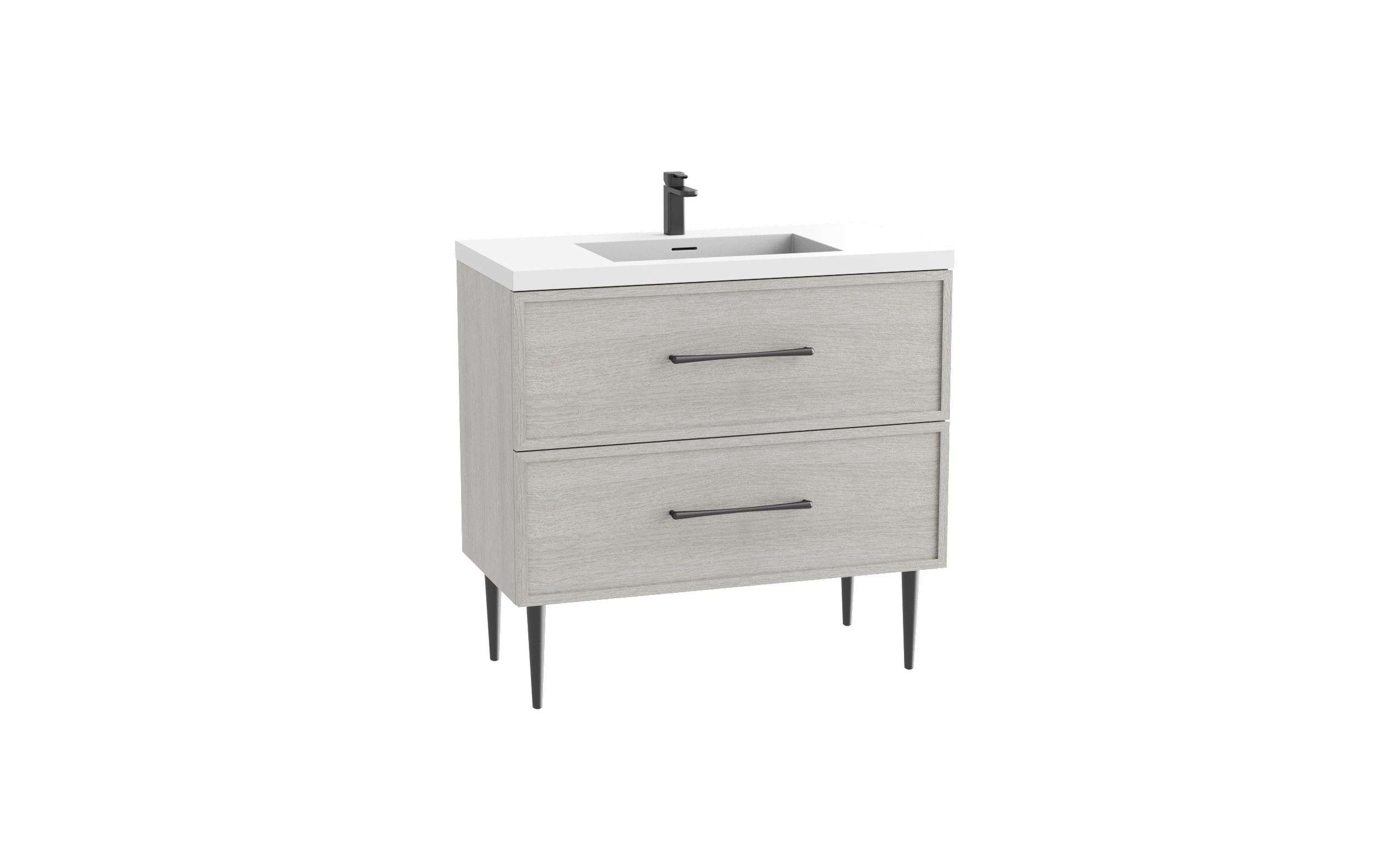 Madeli Peak 24 inch vanity with mid century feet