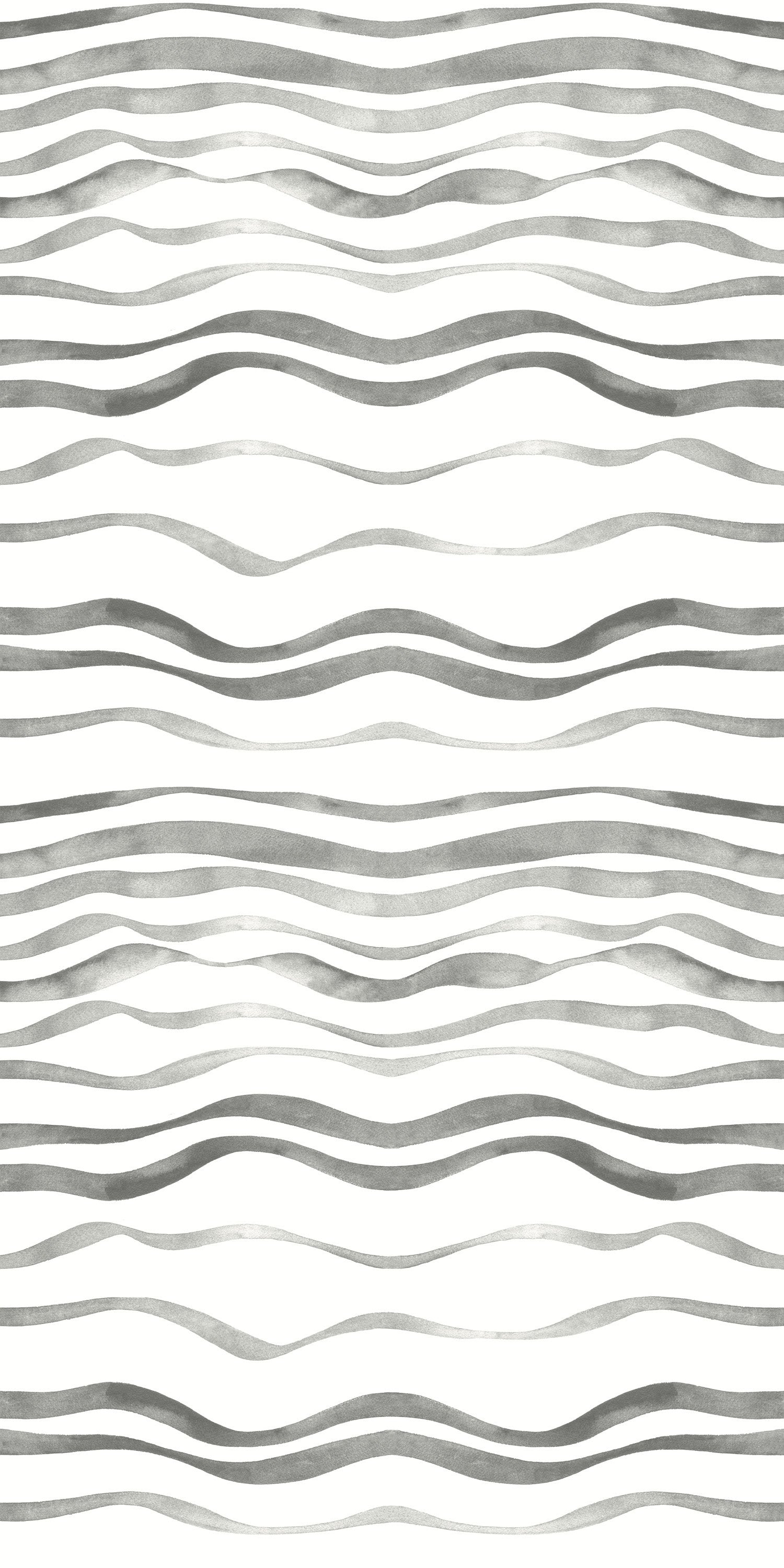 Waves wallpaper in Grey